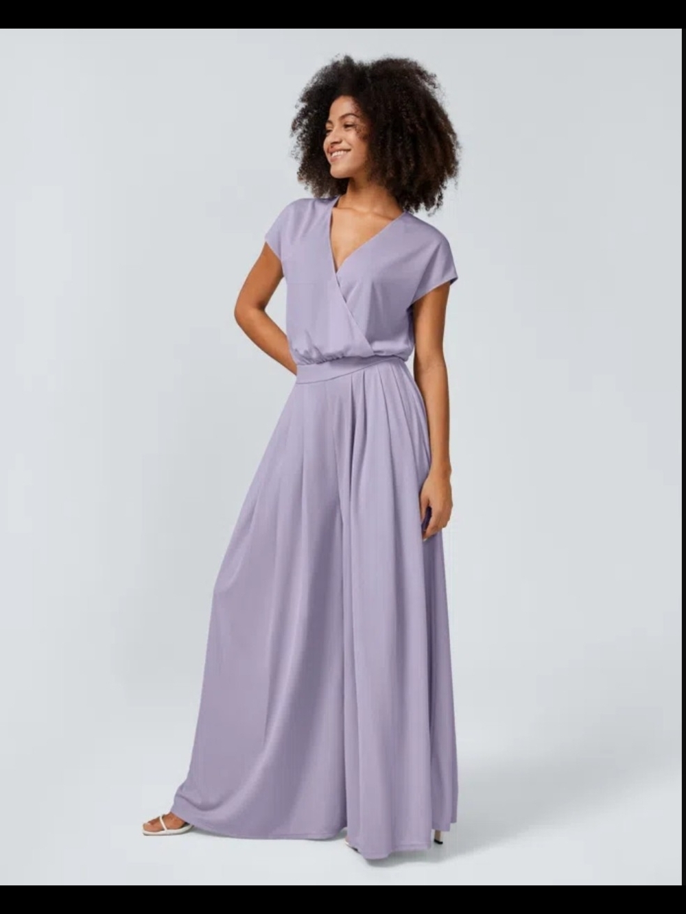 NWT. HALARA Lavender Wide-Leg Jumpsuit XLPetite - Picture 3 of 7